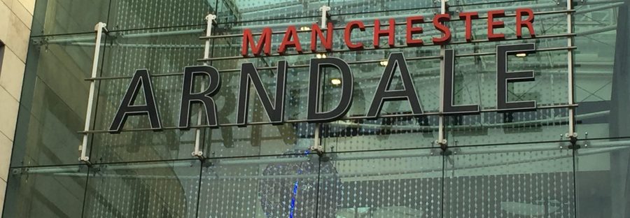 An image of the Manchester Arndale sign.