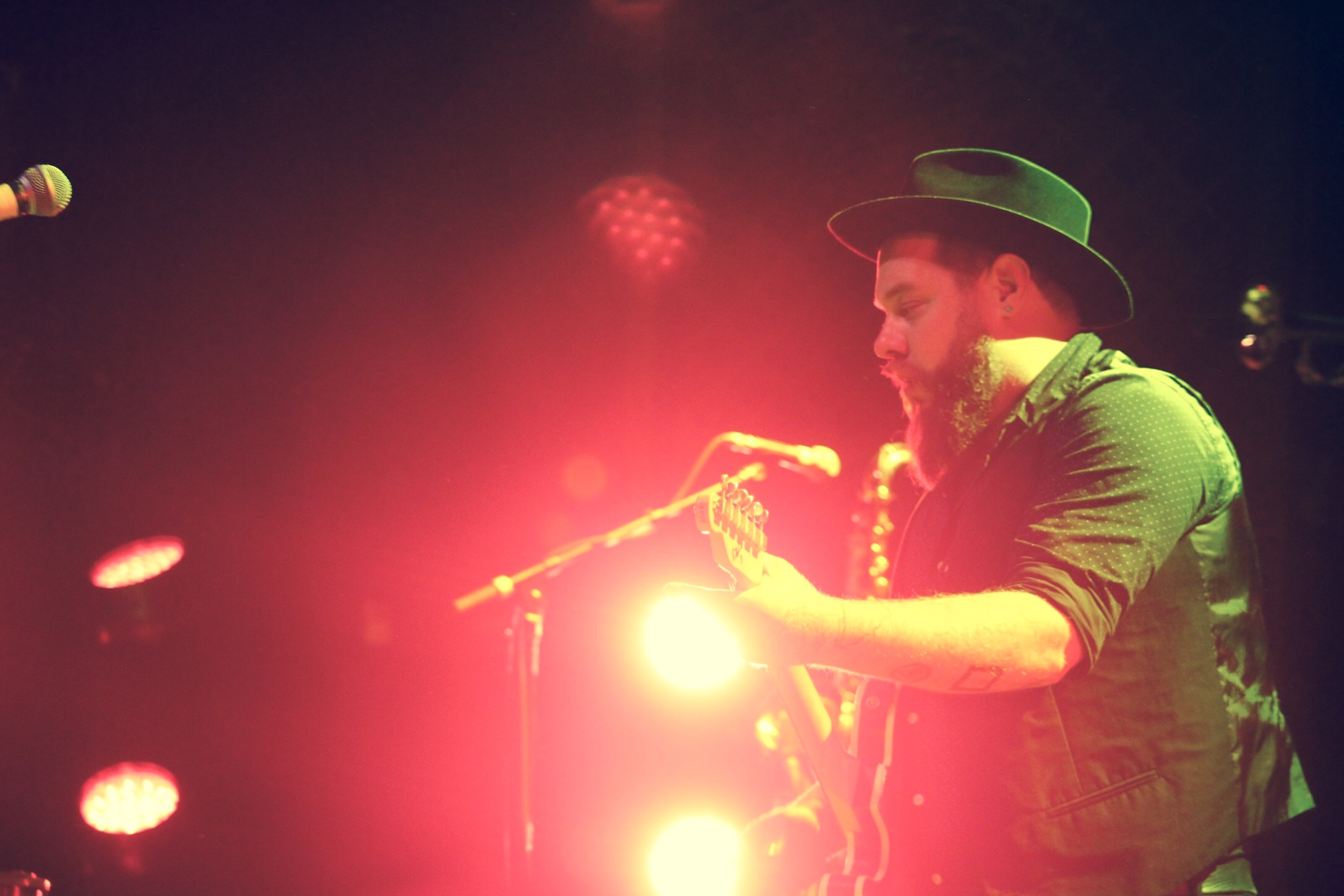 Nathaniel Rateliff performing with the Night Sweats