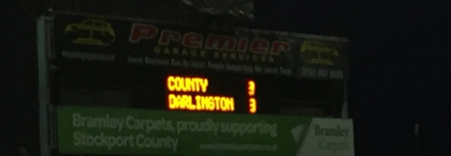 Stockport 3-3 Darlington scoreboard