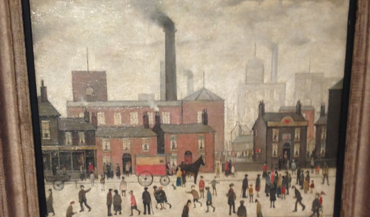 LS Lowry at Manchester Art Gallery.