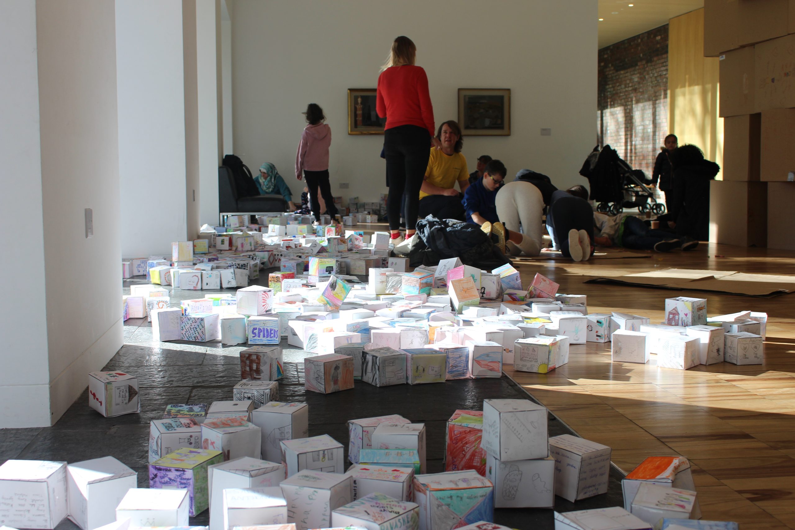 The boxes on display at the Whitworth