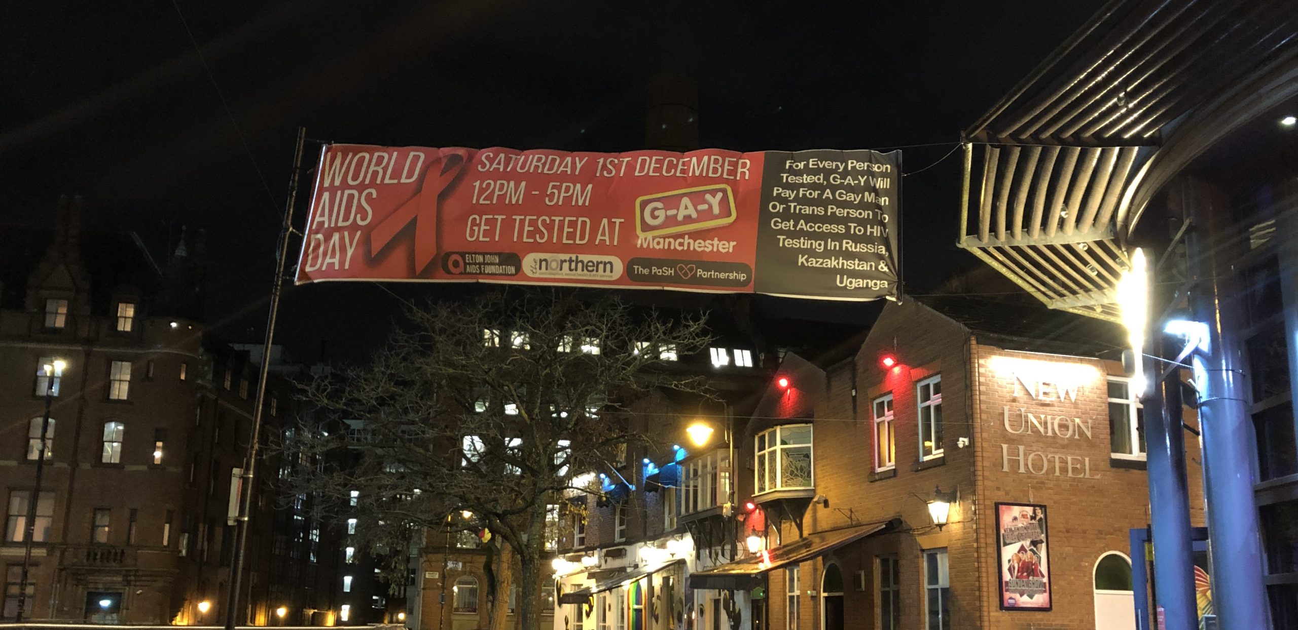 GAY World AIDS Day Banner 2018