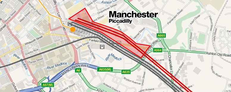 HS2 route into Piccadilly
