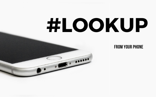 #Lookup campaign logo, smart phone