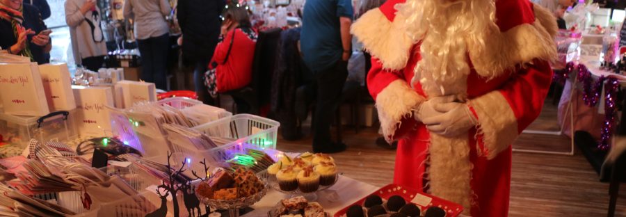 Santa roams the Lees Christmas markets in 2018