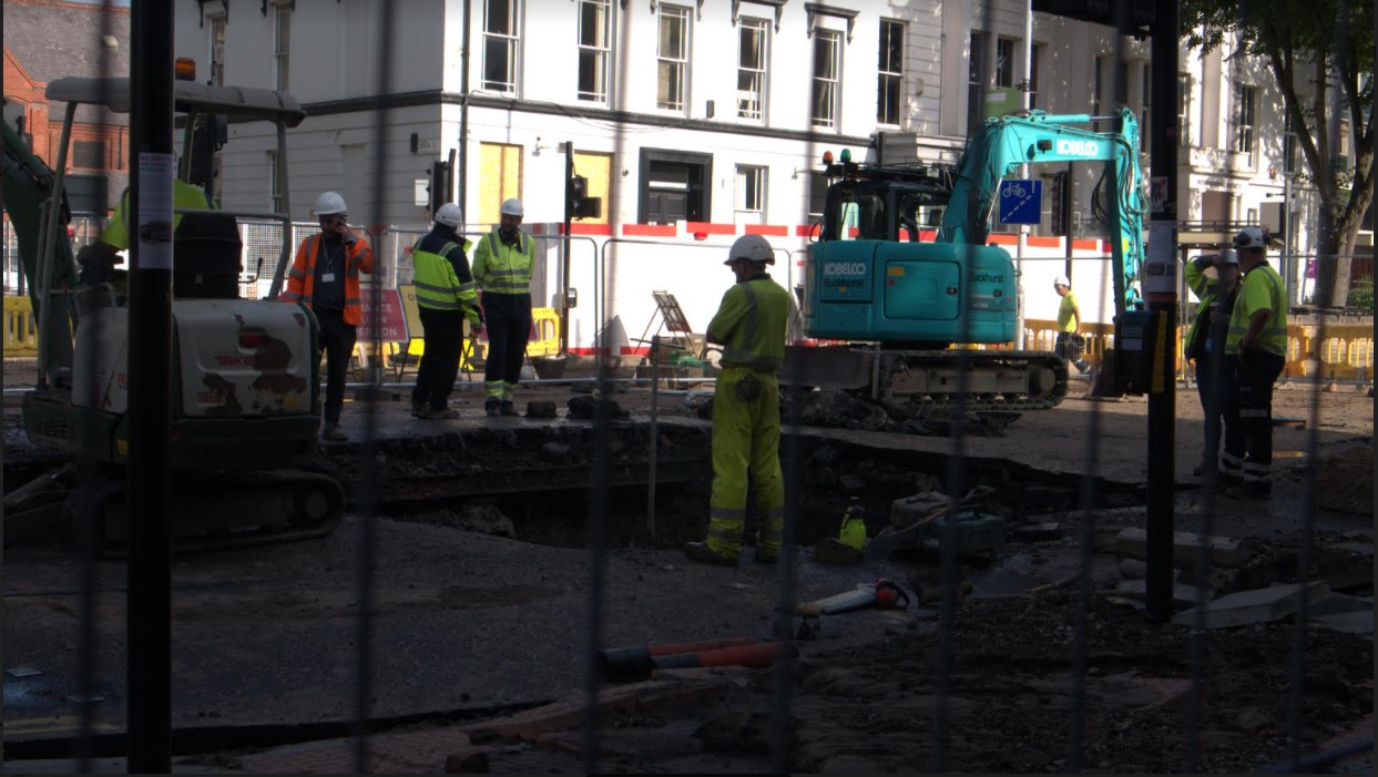 Oxford Road burst pipe closure