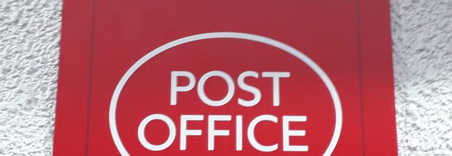 Post Office logo and sign