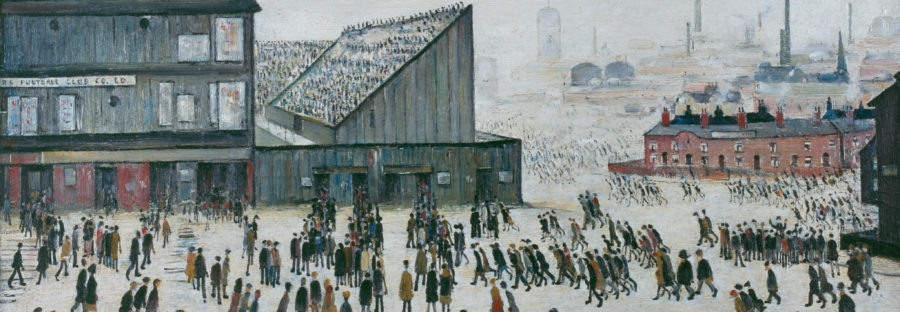 LS Lowry Going to the Match 1953 Professional Footballers’ Association, on loan to The Lowry Collection, Salford © The Estate of L.S. Lowry. All Rights Reserved, DACS 2015
