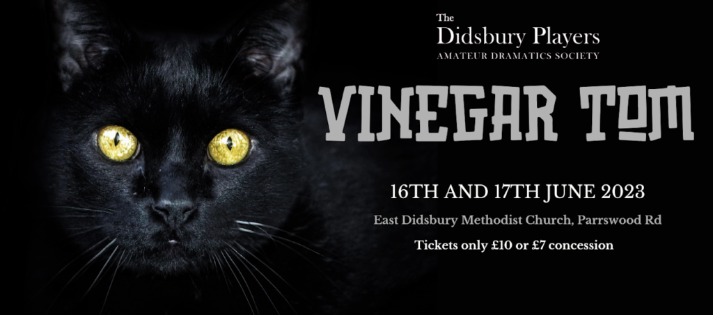 A poster promoting the Didsbury Players next production, Vinegar Tom- Image: The Didsbury Players Facebook 