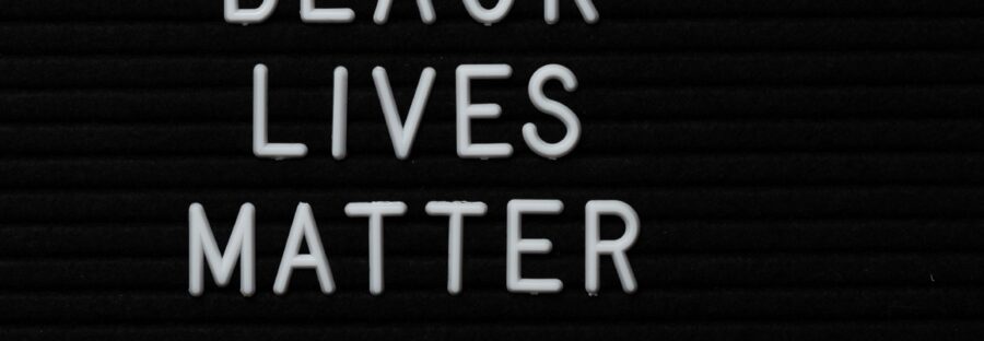 Black life matter in white letters on a black background.