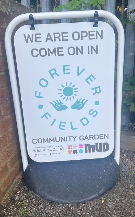 Forever Fields Sign in Whalley Range