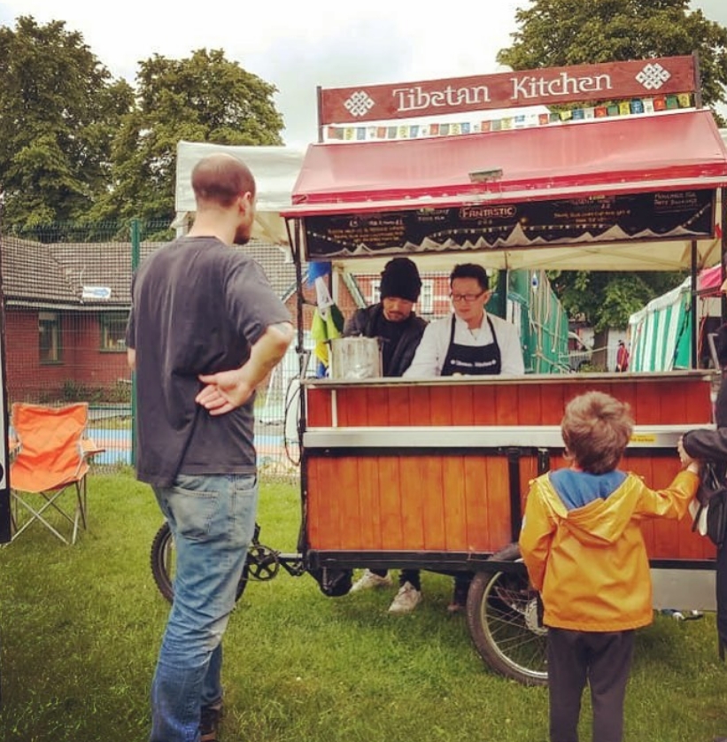 Tibetan Kitchen food stall at the Celebrate Festival in Whalley Range 
