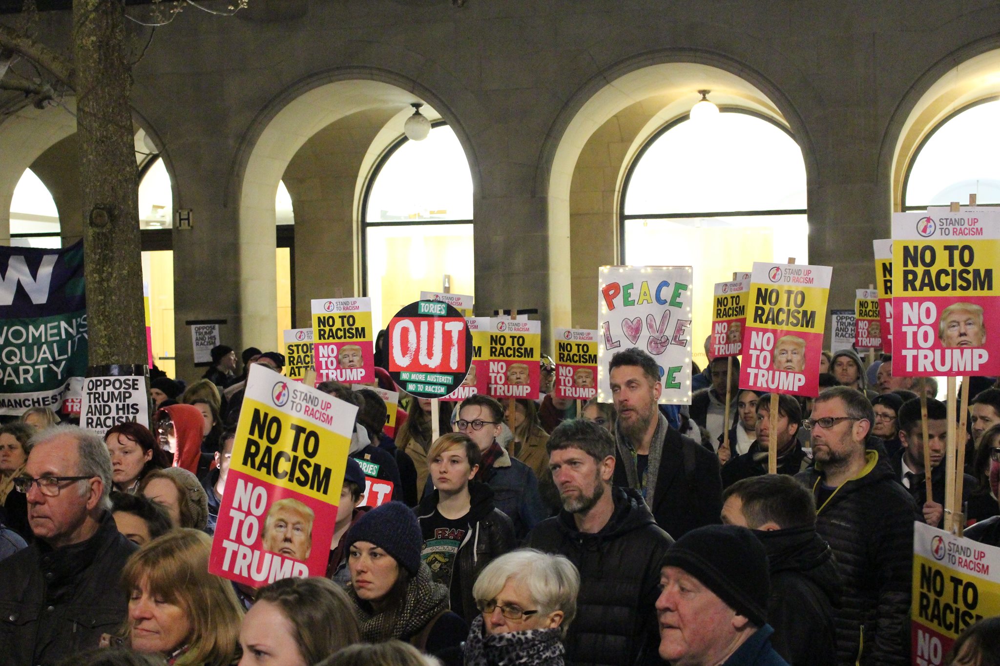 Manchester's Anti-Trump protest