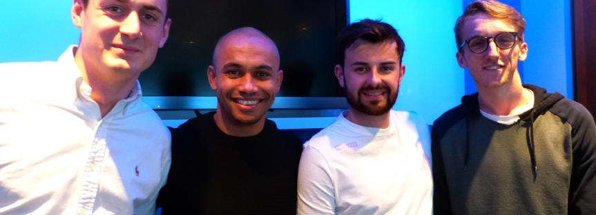 Danny Webber and MMU journalism students
