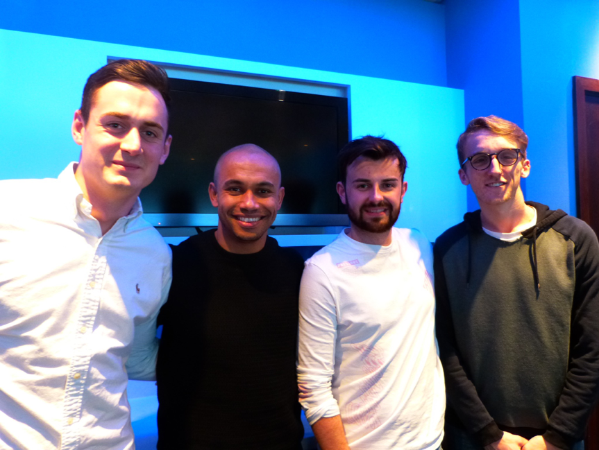 Danny Webber and MMU journalism students
