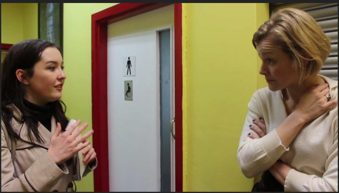 Charlotte Puckering with famous actress Maxine Peake