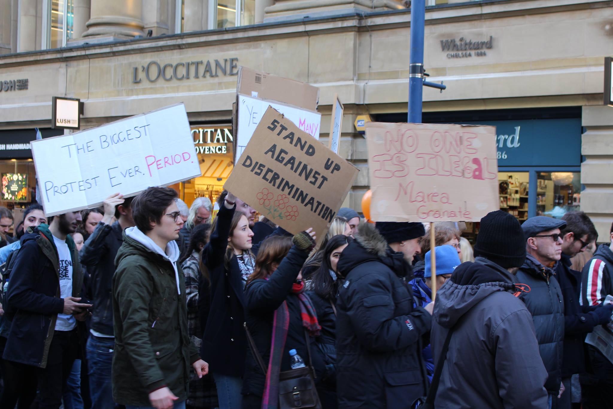 Donald Trump protest (photo by Miles Casey)