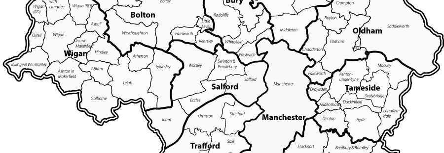 Greater Manchester county boundaries