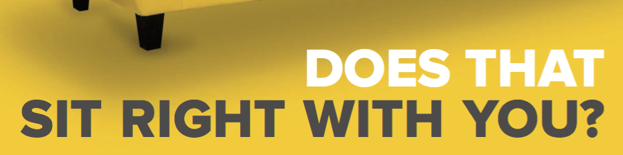 Does that sit right with you logo