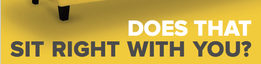 Does that sit right with you logo