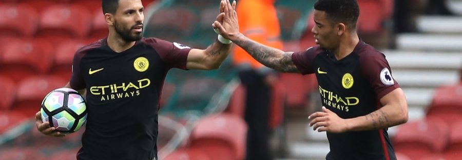 Sergio Aguero and Gabriel Jesus