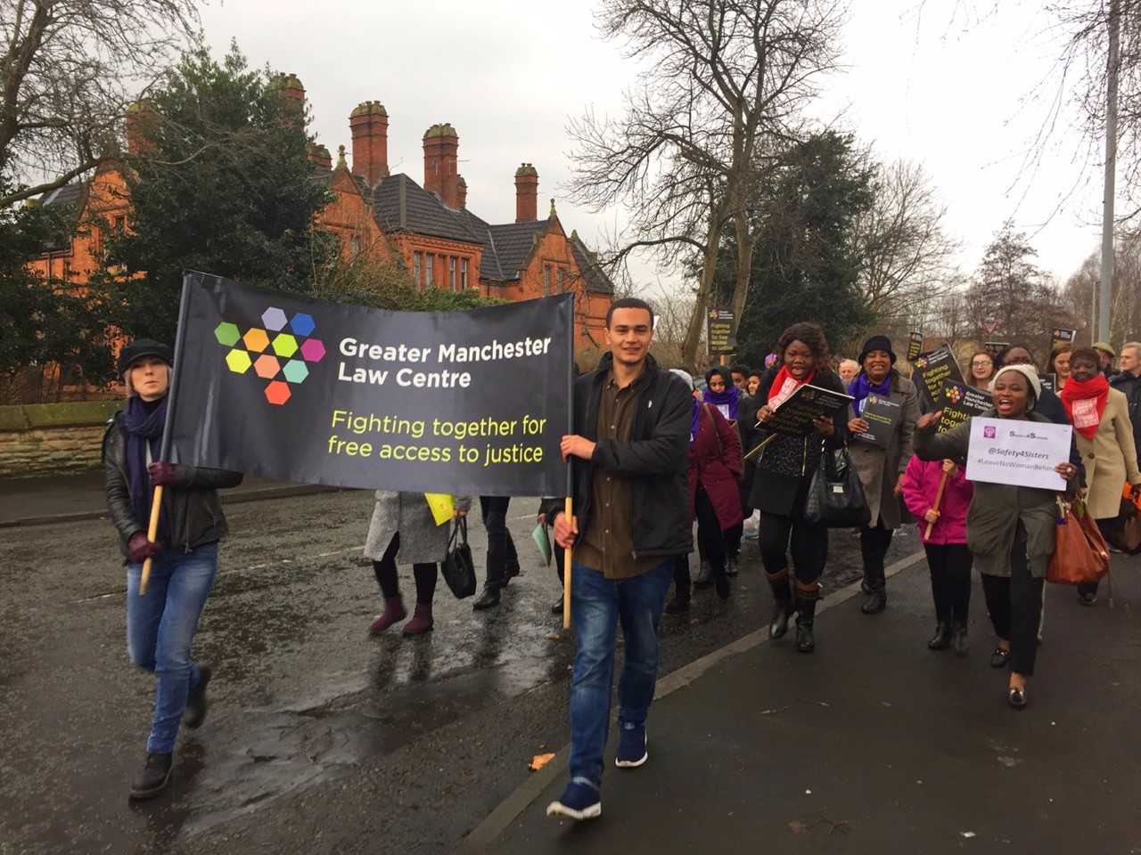 GMLC Demonstration - Photo Courtesy of Greater Manchester Law Centre