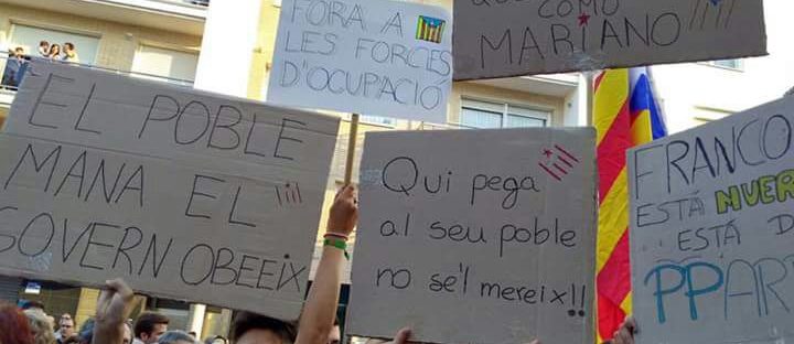 Protests in Catalonia during last Wednesdays regional strike taken by Anna Enjuanes-Marti