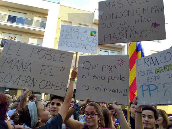 Protests in Catalonia during last Wednesdays regional strike taken by Anna Enjuanes-Marti