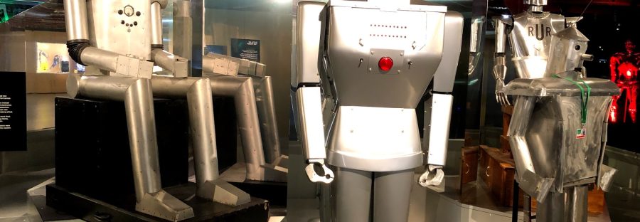 Robots on display at Manchester Museum of Science and Industry