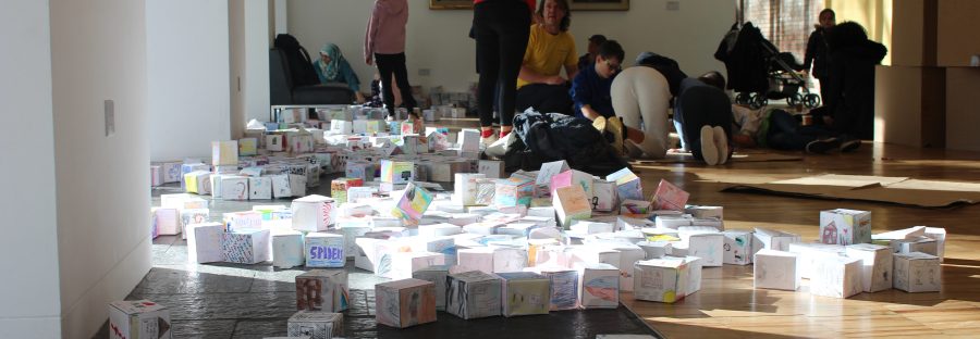 The boxes on display at the Whitworth