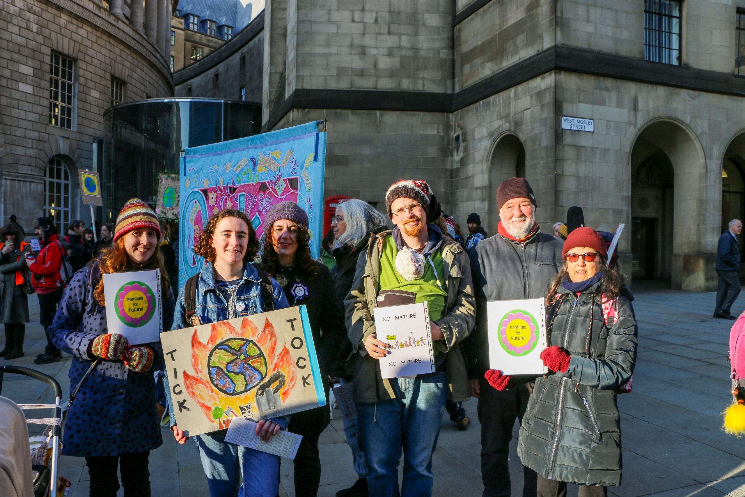 climate protesters, manchester, climate strike, climate change, strike, protest