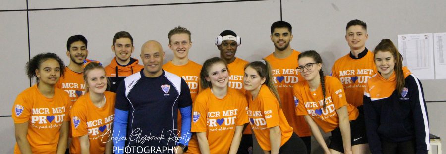 Man Met's Athletics Team. Photo: Chelsea Glazebrook