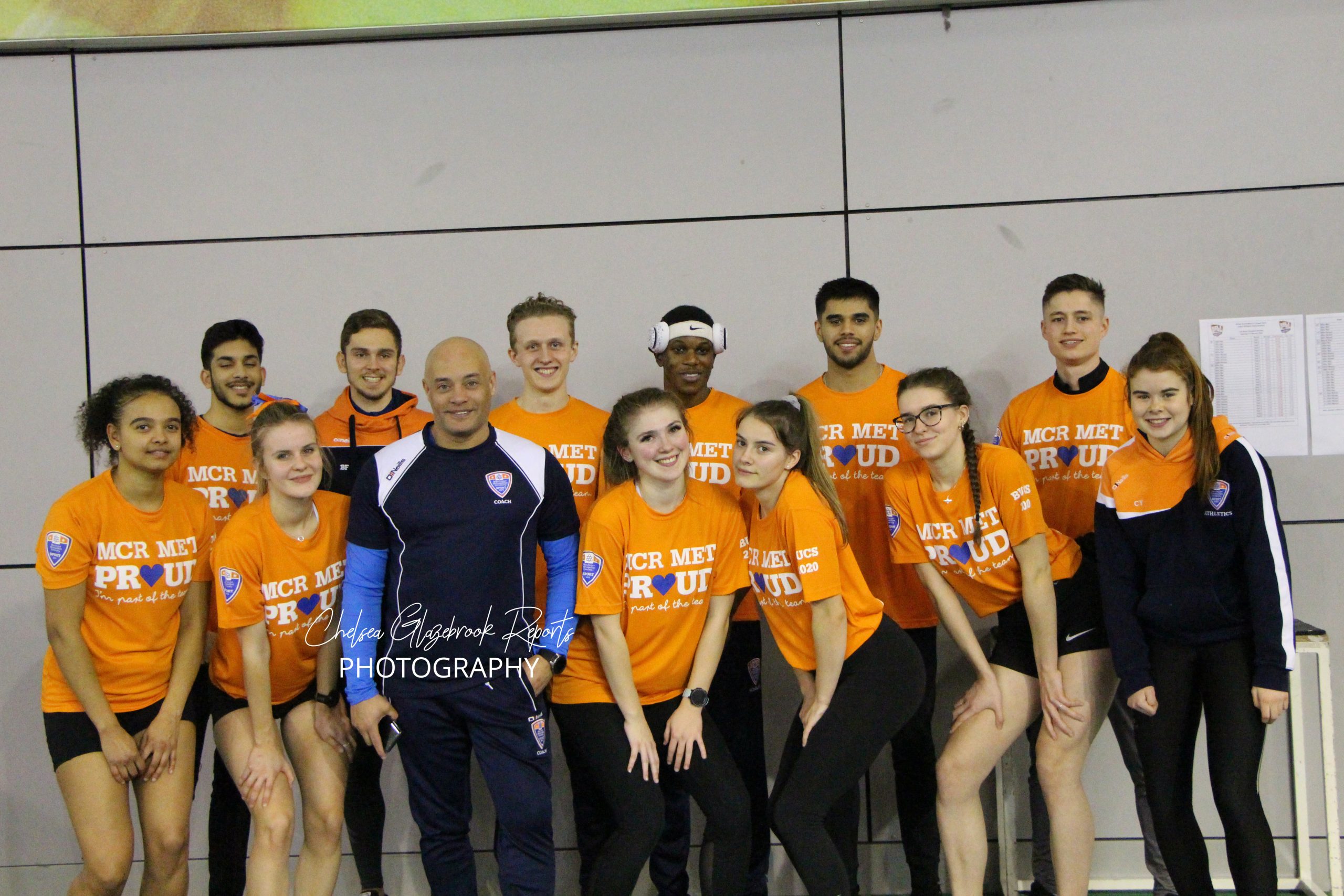 Man Met's Athletics Team. Photo: Chelsea Glazebrook