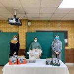 Volunteers at Khizra Mosque with dates for NHS workers