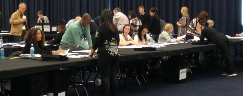 Election count taking place