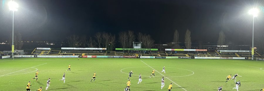 During play off Southport FC v Curzon Ashton FC