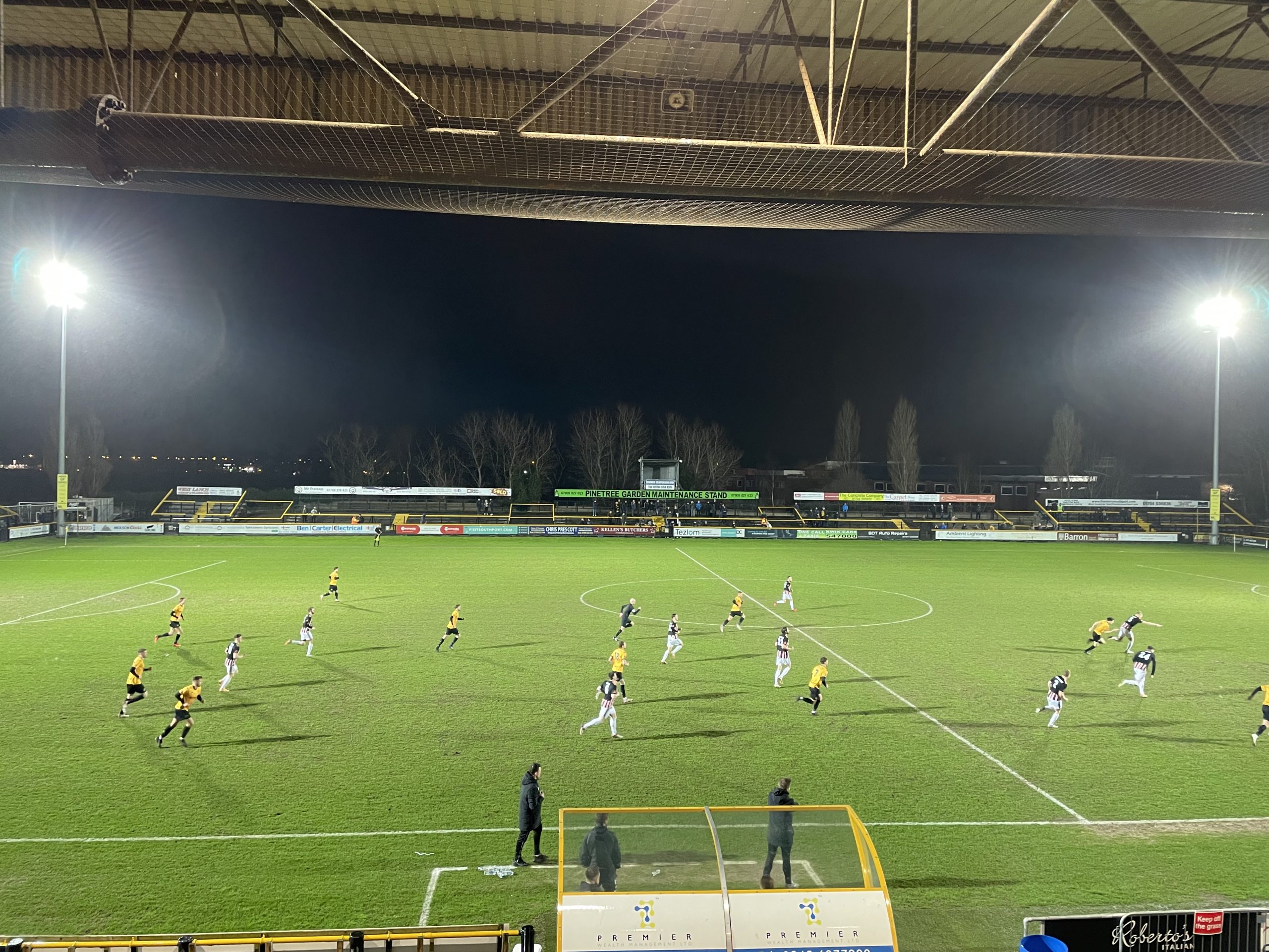 During play off Southport FC v Curzon Ashton FC