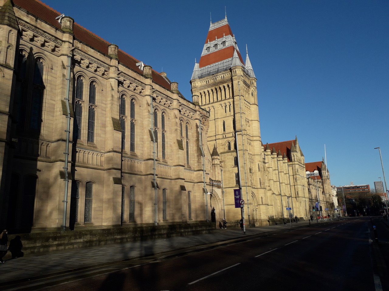 University of Manchester on a spring morning