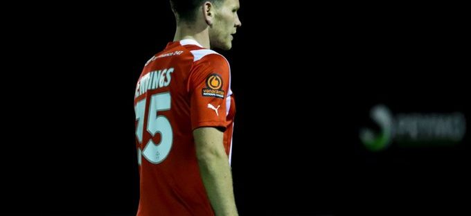 Connor Jennings for Altrincham v Barnet in the Vanarama National League
