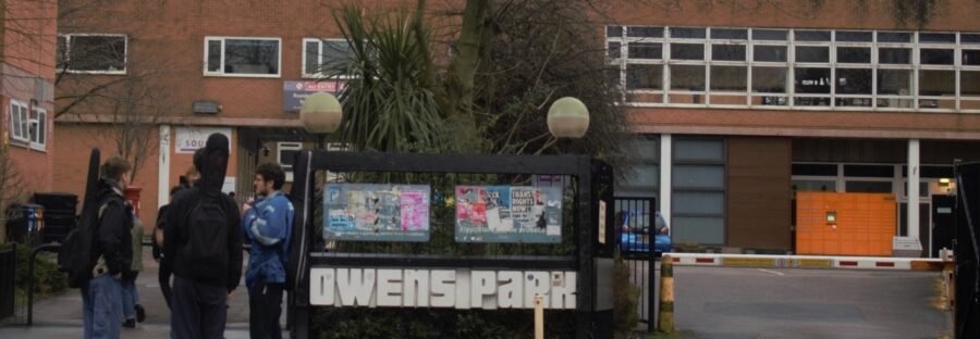 Owens Park entrance, Fallowfield - Image: Kate Gaetto