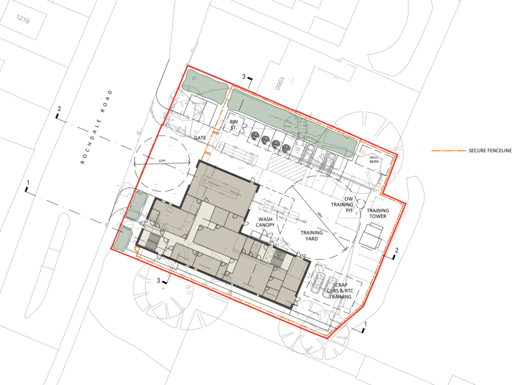 Blackley Fire Station Site Plan 