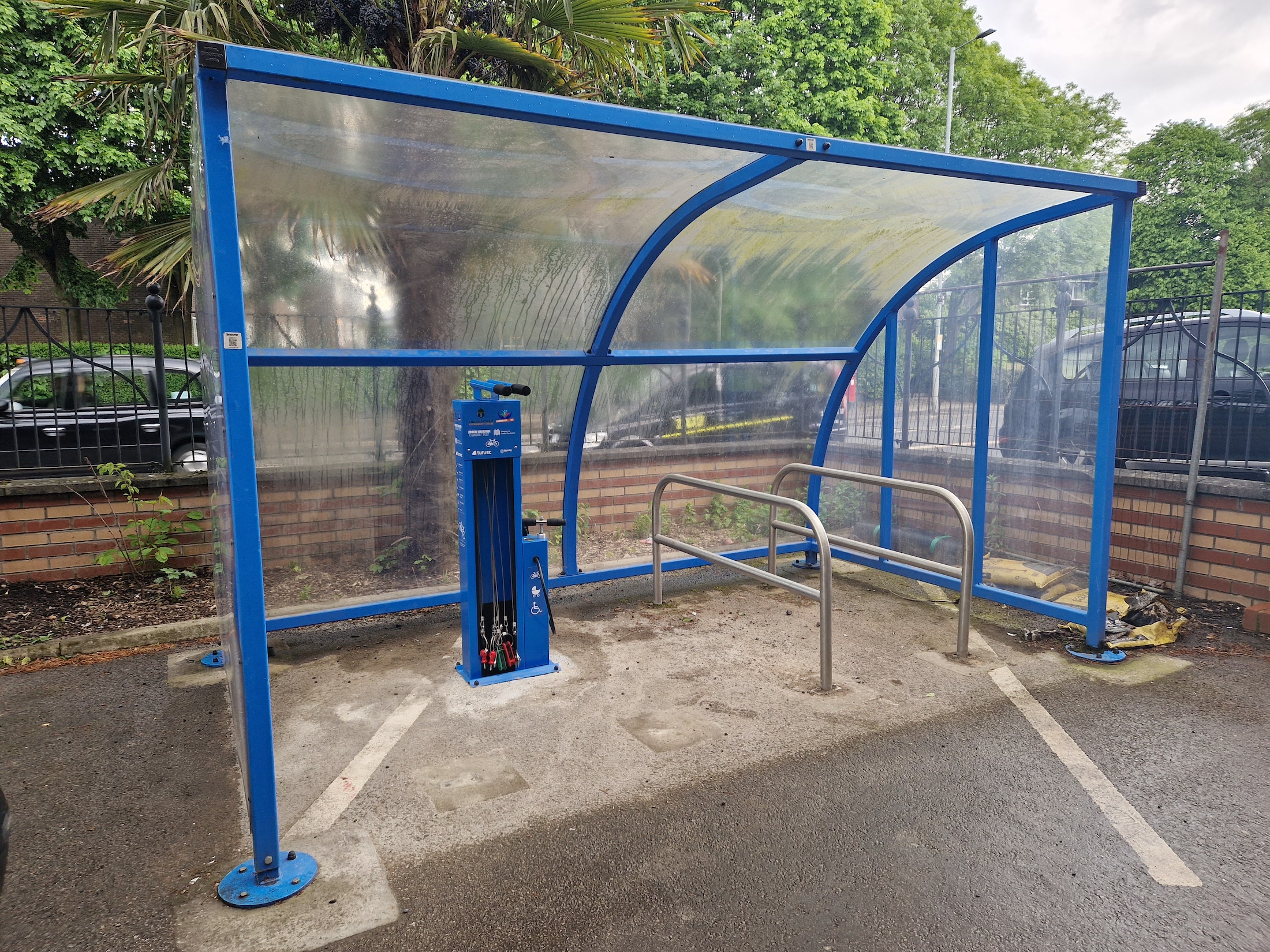 Bike Tool Station and Shed at Khizra Mosque Photo: Ruby Qaimkhani