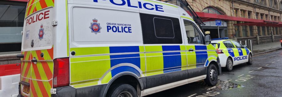 Greater Manchester Police Vans Photo: Ruby Qaimkhani