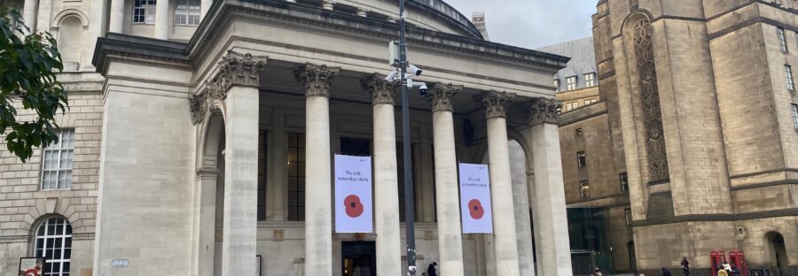 the outside of Manchester Central Library