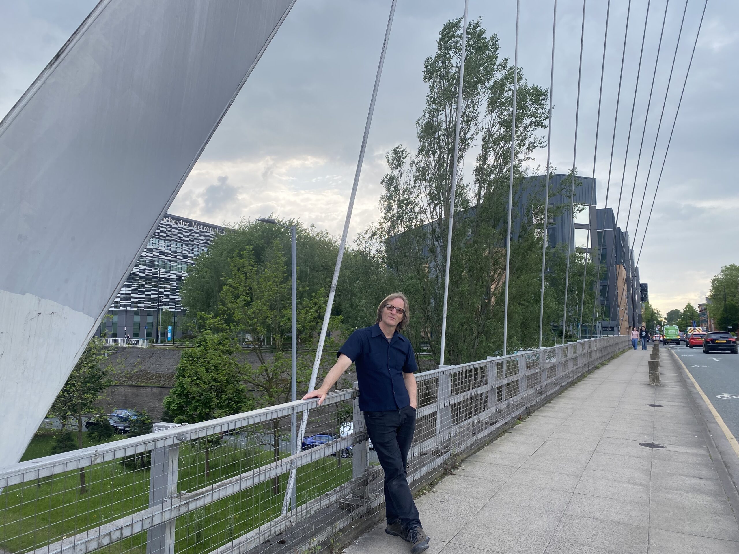 Richard Davis captured under the Hulme Archway. Credit - Makenna Ali
