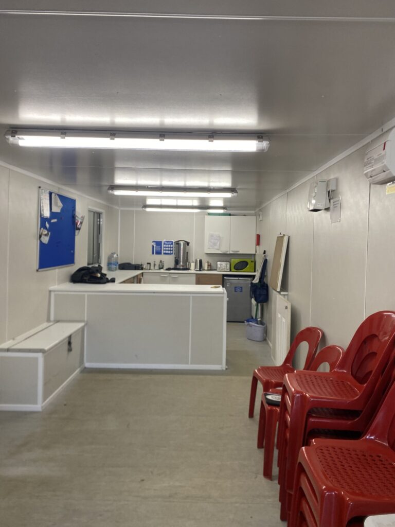 The kitchen which was used and paid for by Simply Cycling. Located in Wythenshawe Park.